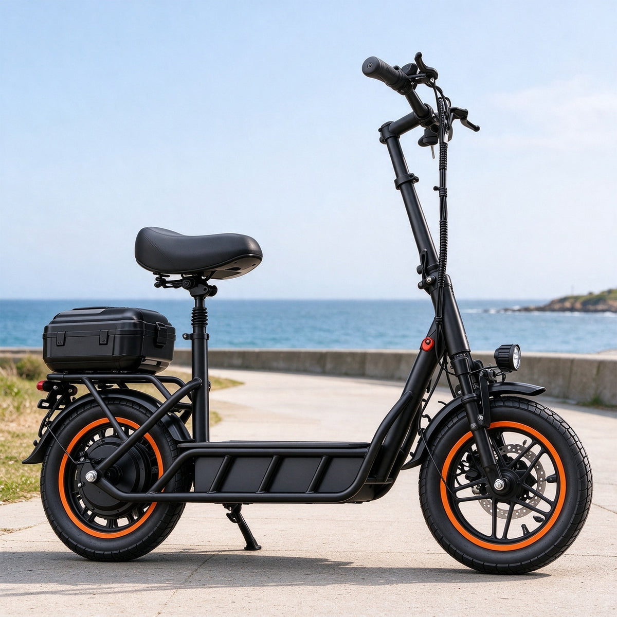 AKEZ Electric Scooter 500W Motor Foldable Design 150kg Load Disc Brakes for Commuting Short Trips Outdoor Riding