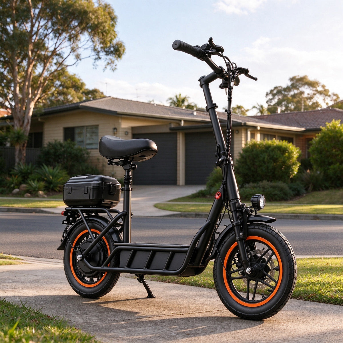AKEZ Electric Scooter 500W Motor Foldable Design 150kg Load Disc Brakes for Commuting Short Trips Outdoor Riding