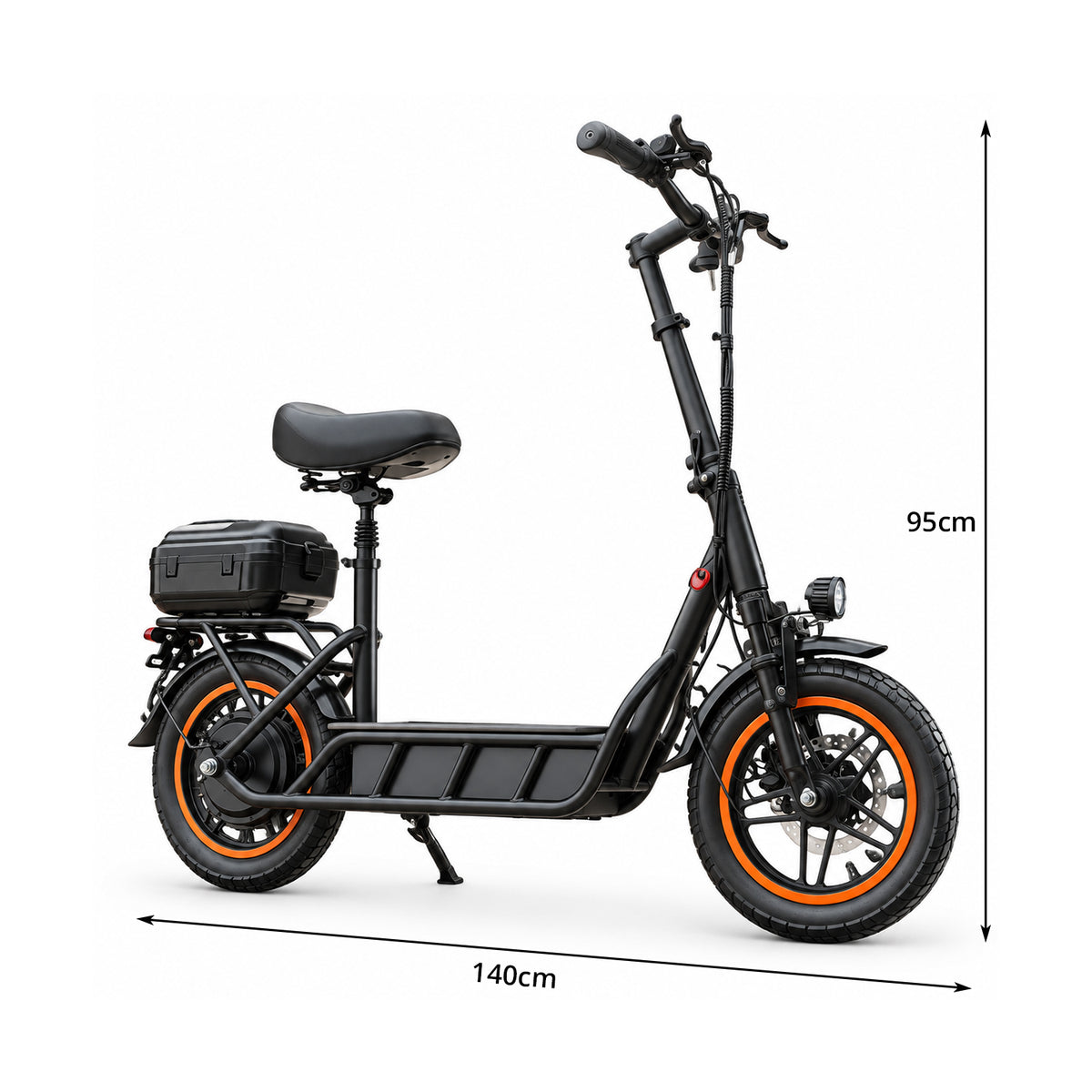 AKEZ Electric Scooter 500W Motor Foldable Design 150kg Load Disc Brakes for Commuting Short Trips Outdoor Riding