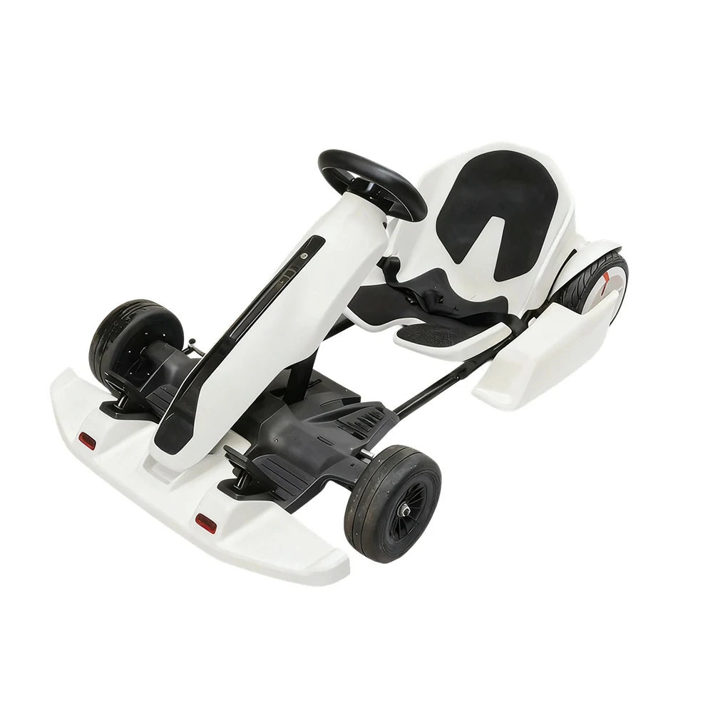 GLIDER 36V4A Kids Electric Go Kart Adjustable Frame Lithium Battery Drift Style Ride-On - White