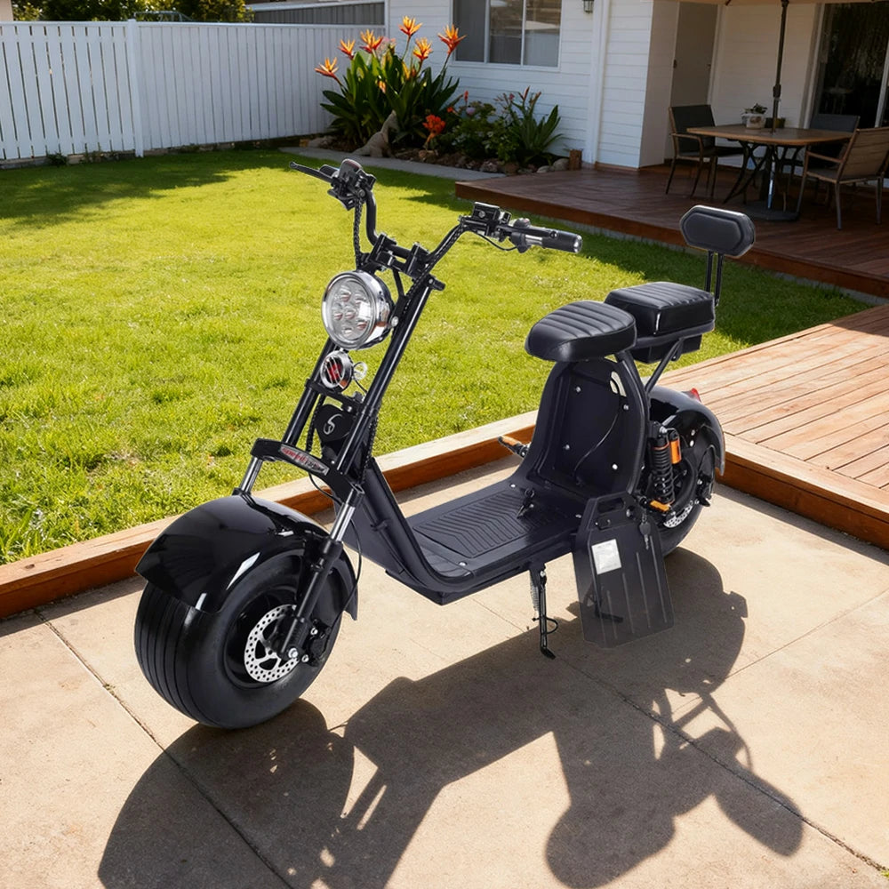 AKEZ Harley Electric Bike 60V 2000W Brushless Motor, Dual Removable Lithium Batteries, 8-inch Vacuum Tyres, Hydraulic & Air Suspension Cruise at 25km/h – Unlock More Power (Details Inside)*