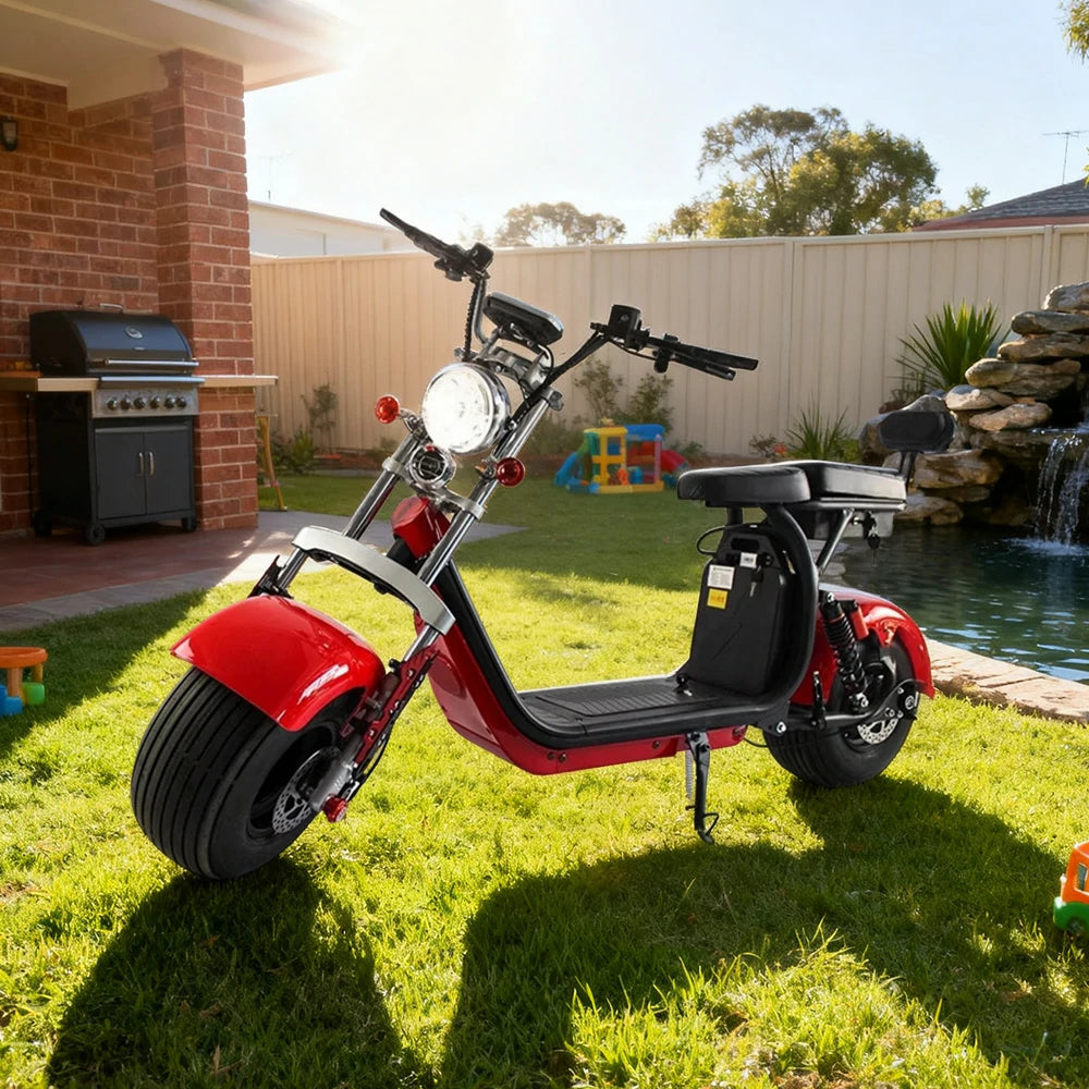 AKEZ Harley Electric Bike 60V 1500/2000W Brushless Motor, Dual Suspension System, Dual Removable Lithium Battery, 8-inch Tyres & Waterproof Base Cruise at 25km/h – Unlock More Power (Details Inside)*