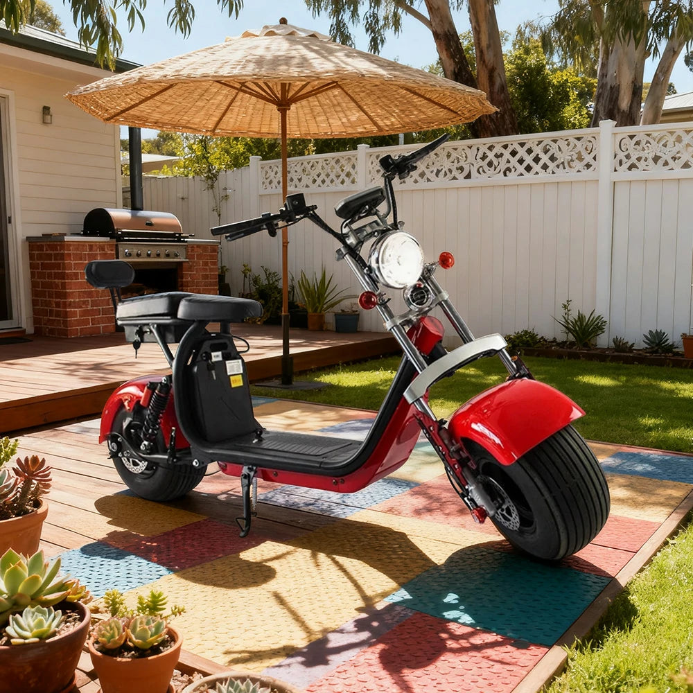 AKEZ Harley Electric Bike 60V 1500/2000W Brushless Motor, Dual Suspension System, Dual Removable Lithium Battery, 8-inch Tyres & Waterproof Base Cruise at 25km/h ¨C Unlock More Power (Details Inside)*