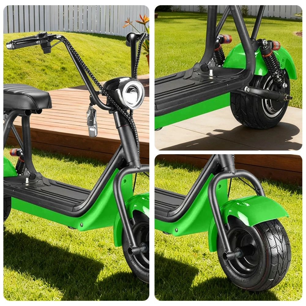 AKEZ Harley Electric Bike 60V 1500/2000W Brushless Motor, Dual Lithium Batteries, 8-inch Vacuum Tyres Waterproof Base Design Cruise at 25km/h ¨C Unlock More Power (Details Inside)*