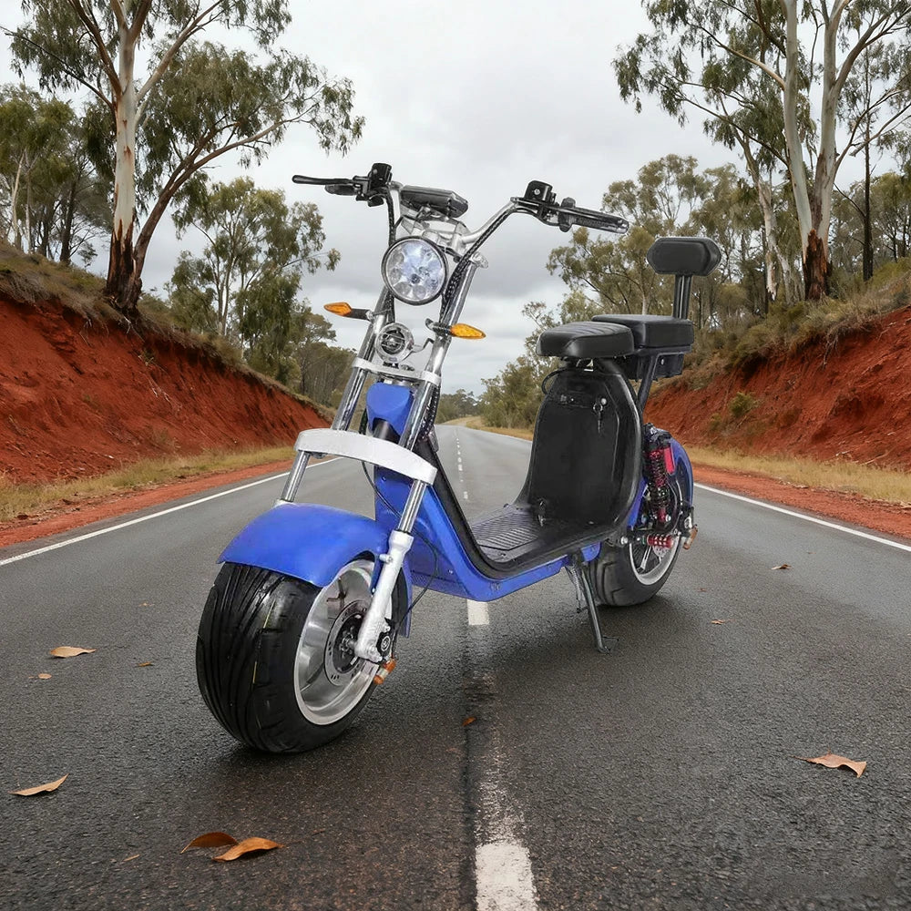 AKEZ Harley Electric Bike 60V20A, 3000W Brushless Motor, Removable Lithium Battery, 12-inch Tyres, Dual Suspension Cruise at 25km/h - Unlock More Power (Details Inside)*