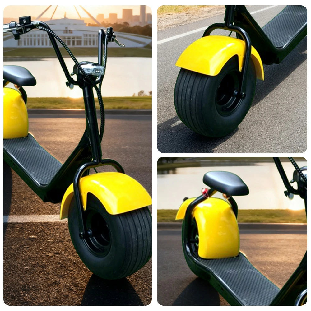 AKEZ Harley Electric Bike 1500W/2000W Brushless Motor, Lithium Battery, 8-inch Vacuum Tyres, Hydraulic Brake, LED Headlight Cruise at 25km/h – Unlock More Power (Details Inside)*