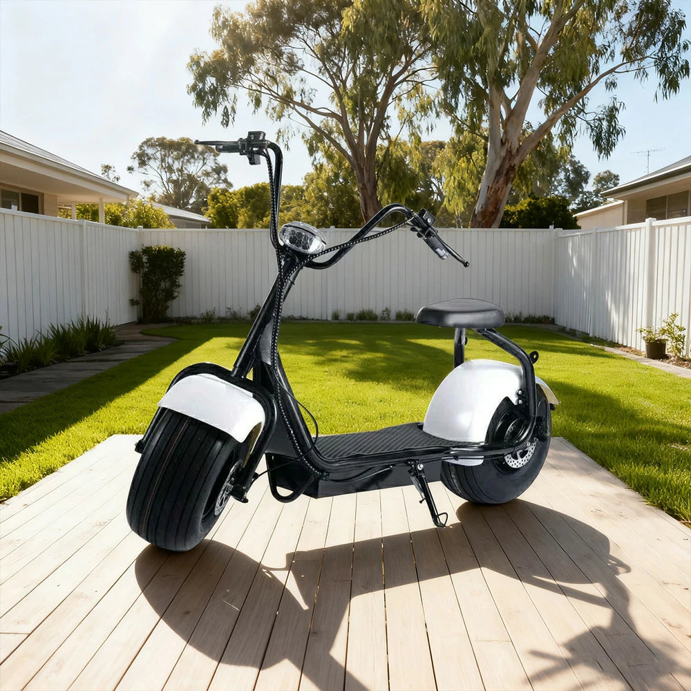 AKEZ Harley Electric Bike 60V 1500W/2000W Brushless Motor, Lithium Battery, 8-inch Vacuum Tyres, Molded Footboard, Hydraulic Brake Cruise at 25km/h – Unlock More Power (Details Inside)*