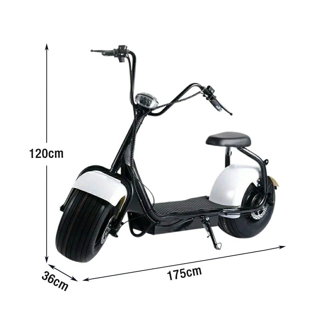 AKEZ Harley Electric Bike 60V 1500W/2000W Brushless Motor, Lithium Battery, 8-inch Vacuum Tyres, Molded Footboard, Hydraulic Brake Cruise at 25km/h ¨C Unlock More Power (Details Inside)*