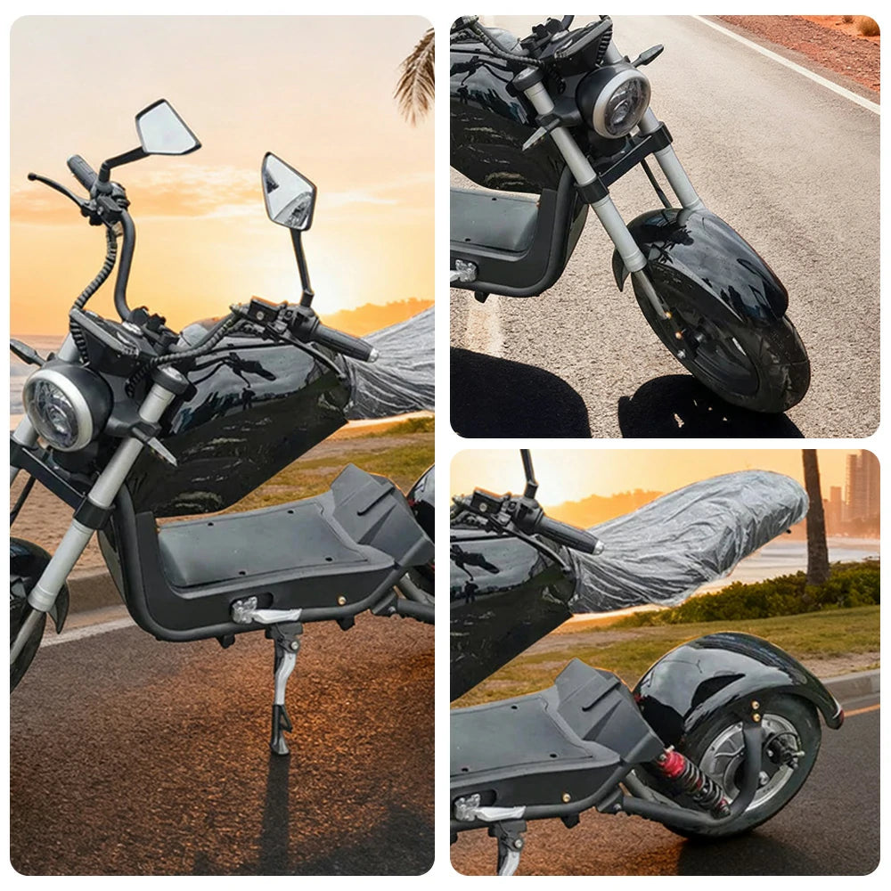 AKEZ Harley Harley Electric Bike 60V 1500W/2000W Brushless Motor, Lithium Battery, Dual Suspension, 10-inch Tyres Cruise at 25km/h ¨C Unlock More Power (Details Inside)*