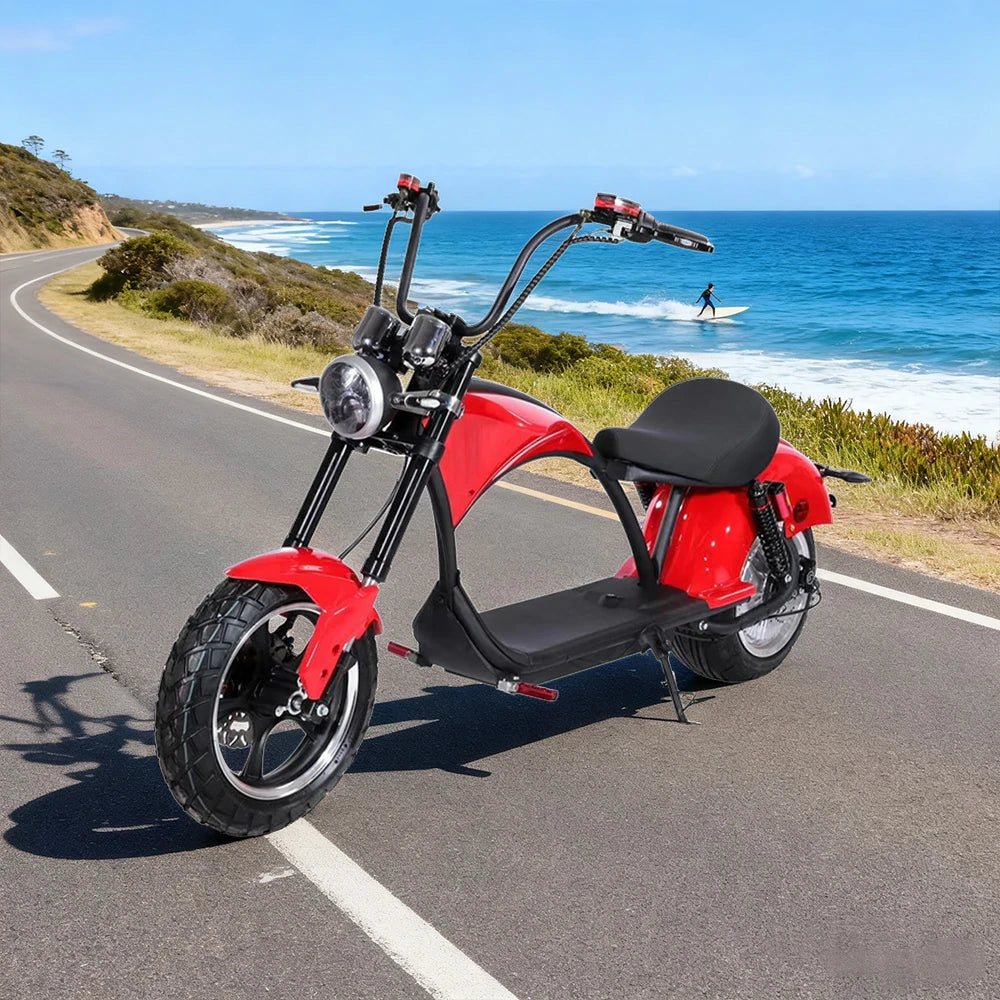 AKEZ Harley Harley Electric Bike 60V 1500/2000W Brushless Motor, Removable Lithium Battery, Dual Suspension, 12-inch Tyres Cruise at 25km/h – Unlock More Power (Details Inside)*