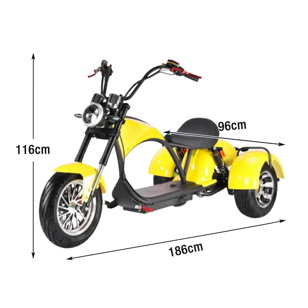 AKEZ Harley Harley Electric Bike 60V 2000W Brushless Motor, Removable Lithium Battery, 12-inch Tyres, Dual Suspension Cruise at 25km/h ¨C Unlock More Power (Details Inside)*