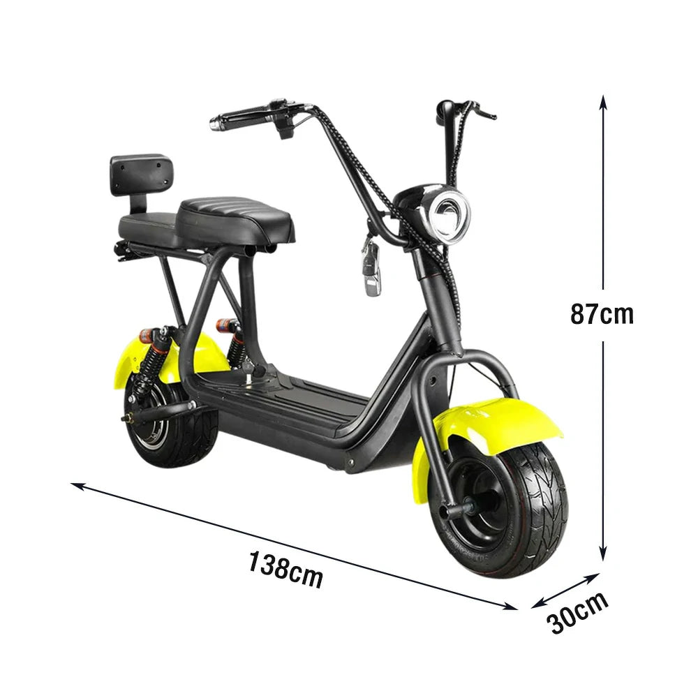 AKEZ Harley Electric Bike 48V 800W Brushless Motor, Removable Lithium Battery, 6-inch Tyres, Rear Suspension Cruise at 25km/h ¨C Unlock More Power (Details Inside)*