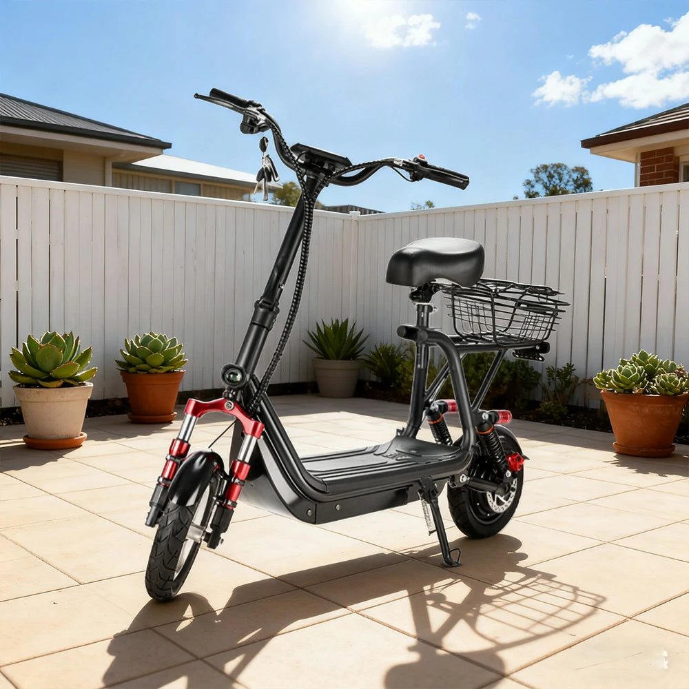 AKEZ Harley Electric Bike 48V 800W Brushless Motor, Removable Lithium Battery, 6-inch Tyres, Aluminium Suspension Single-Bar Foldable Handlebar Cruise at 25km/h – Unlock More Power (Details Inside)*