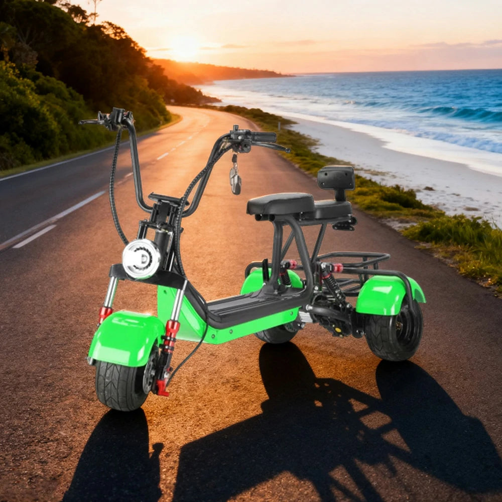 AKEZ Harley Electric Bike 48V 800W Brushless Motor, Removable Lithium Battery, 6-inch Tyres, Aluminium Suspension Dual-Bar Foldable Handlebar Cruise at 25km/h – Unlock More Power (Details Inside)*