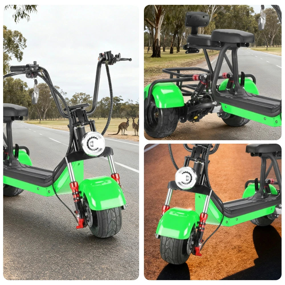 AKEZ Harley Electric Bike 48V 800W Brushless Motor, Removable Lithium Battery, 6-inch Tyres, Aluminium Suspension Dual-Bar Foldable Handlebar Cruise at 25km/h ¨C Unlock More Power (Details Inside)*