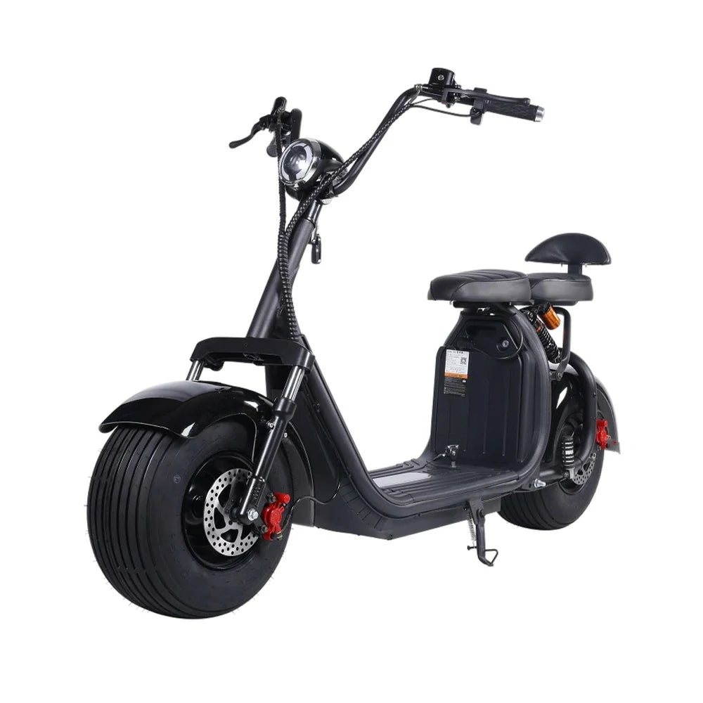 AKEZ Harley Electric Bike 60V 1500/2000W Brushless Motor, Removable Lithium Battery, 8-inch Tyres, Dual Suspension Wide Seat with Backrest Cruise at 25km/h – Unlock More Power (Details Inside)*