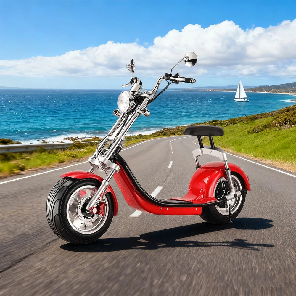 AKEZ Harley Electric Bike 60V 1500W/2000W, Brushless Motor, Lithium Battery, 12-inch Alloy Tyres Dual Suspension for Smooth Control Cruise at 25km/h – Unlock More Power (Details Inside)*