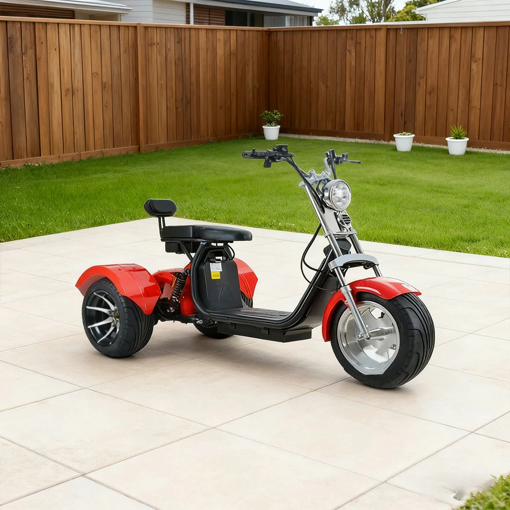 AKEZ Harley Electric Scooter 60V 1500W/2000W Brushless Motor, Removable Lithium Battery, 12-inch Vacuum Tyres, Digital LCD Dashboard Cruise at 25km/h ¨C Unlock More Power (Details Inside)*