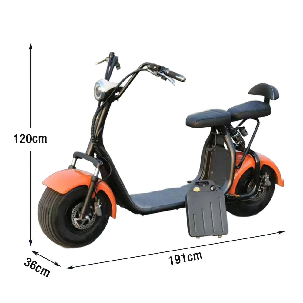 AKEZ Harley Electric Bike 60V 1500/2000W Brushless Motor, 8-inch Vacuum Tyres, Hydraulic Brakes Powerful Acceleration with Stable Control Cruise at 25km/h ¨C Unlock More Power (Details Inside)*