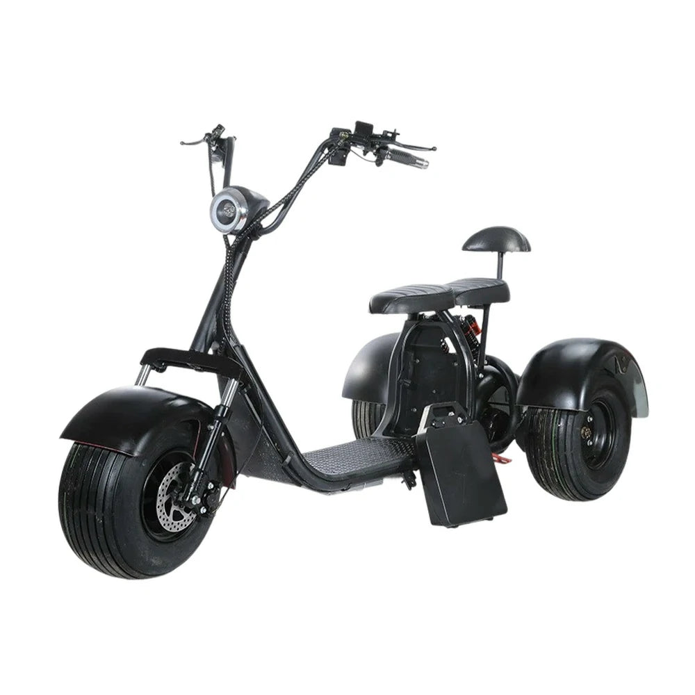 AKEZ Harley Electric Bike 60V 1500W/2000W Brushless Motor, 8-inch Vacuum Tyres, Dual Suspension System, Wide Seat with Backrest Cruise at 25km/h – Unlock More Power (Details Inside)*