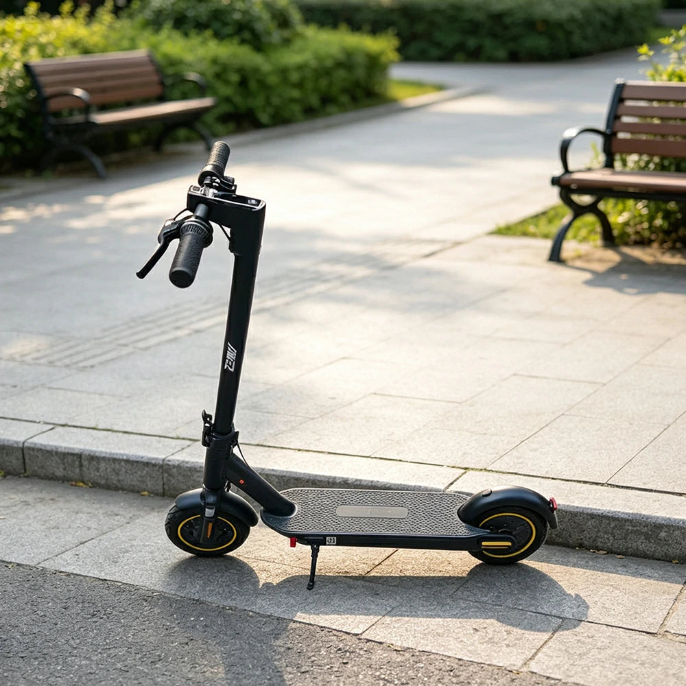 AKEZ Electric Scooter Front Suspension 1000W Motor Long Range Commuter E-Scooter with 10 Inch Tyres - Black