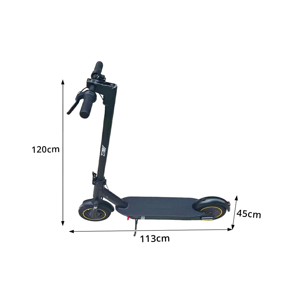 AKEZ Electric Scooter Front Suspension 1000W Motor Long Range Commuter E-Scooter with 10 Inch Tyres - Black