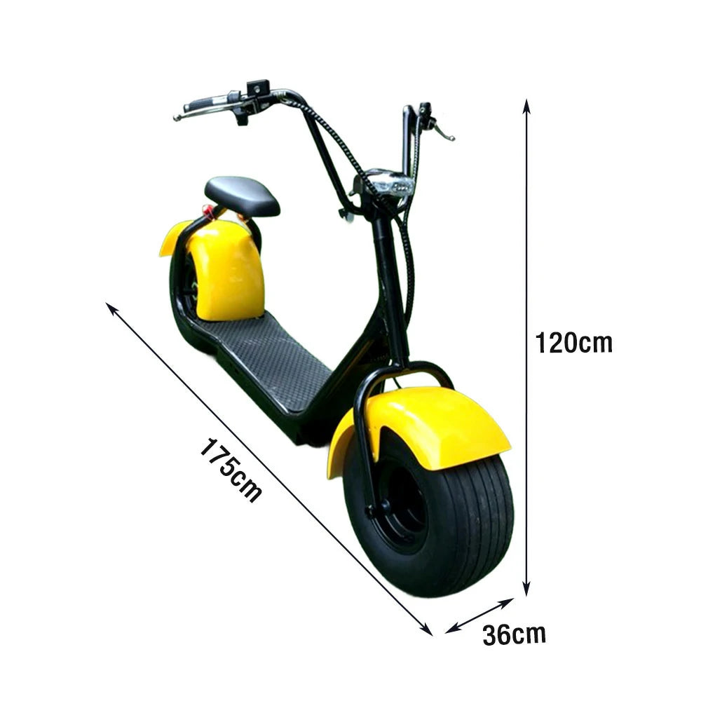 AKEZ Harley Electric Bike 1500W/2000W Brushless Motor, Lead-acid Battery, 8-inch Vacuum Tyres, Hydraulic Brake, LED Headlight Cruise at 25km/h – Unlock More Power (Details Inside)*