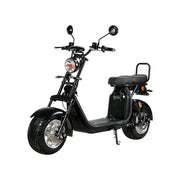 AKEZ Harley Electric Scooter 60V 20A 1500W Brushless Motor, Removable Lithium Battery, 10-inch Aluminium Rims - Black Cruise at 25km/h - Unlock More Power (Details Inside)*