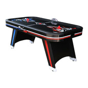 AIRMAX 7FT Air Hockey Table with Electronic Scoring, Smooth Airflow, Strong Support Legs - Red & Blue