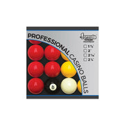 Professional Casino Balls 2" Boxed Set, Precision Resin Billiard Ball Pack with Luster Finish