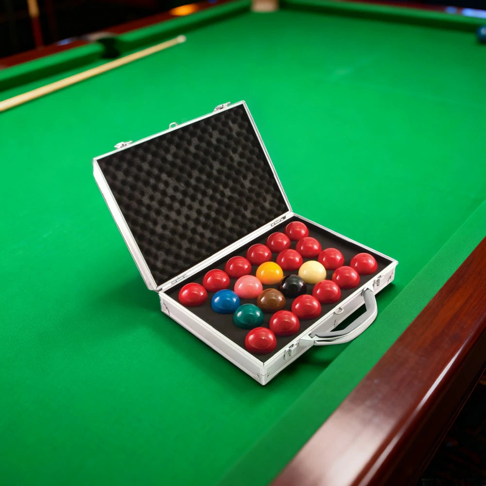 ARIX 1G Snooker Ball Set, High-Precision Phenolic Resin Balls with Aluminum Case