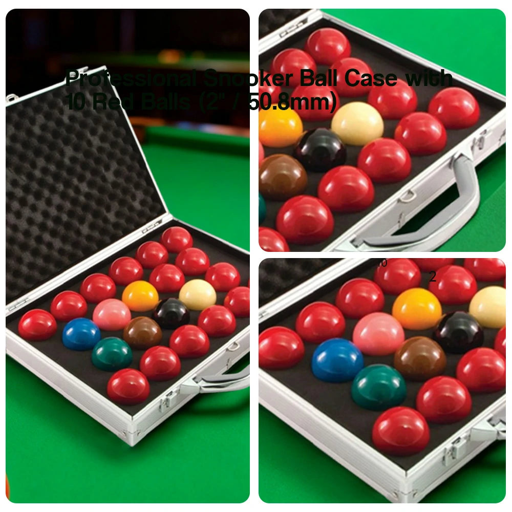ARIX 1G Snooker Ball Set, High-Precision Phenolic Resin Balls with Aluminum Case