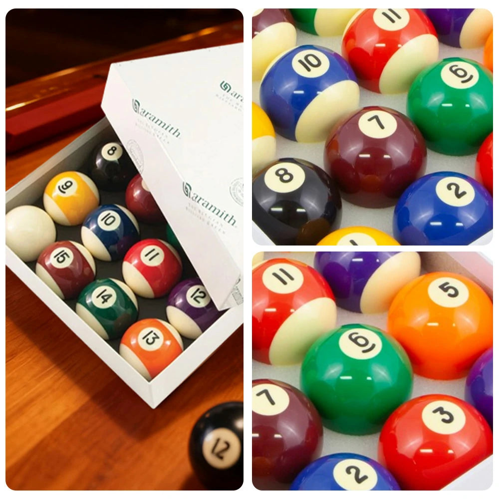 ARIX Aramith Standard Pool Balls Set, Precision Phenolic Resin Balls - 2"/2 1/4" Size Options