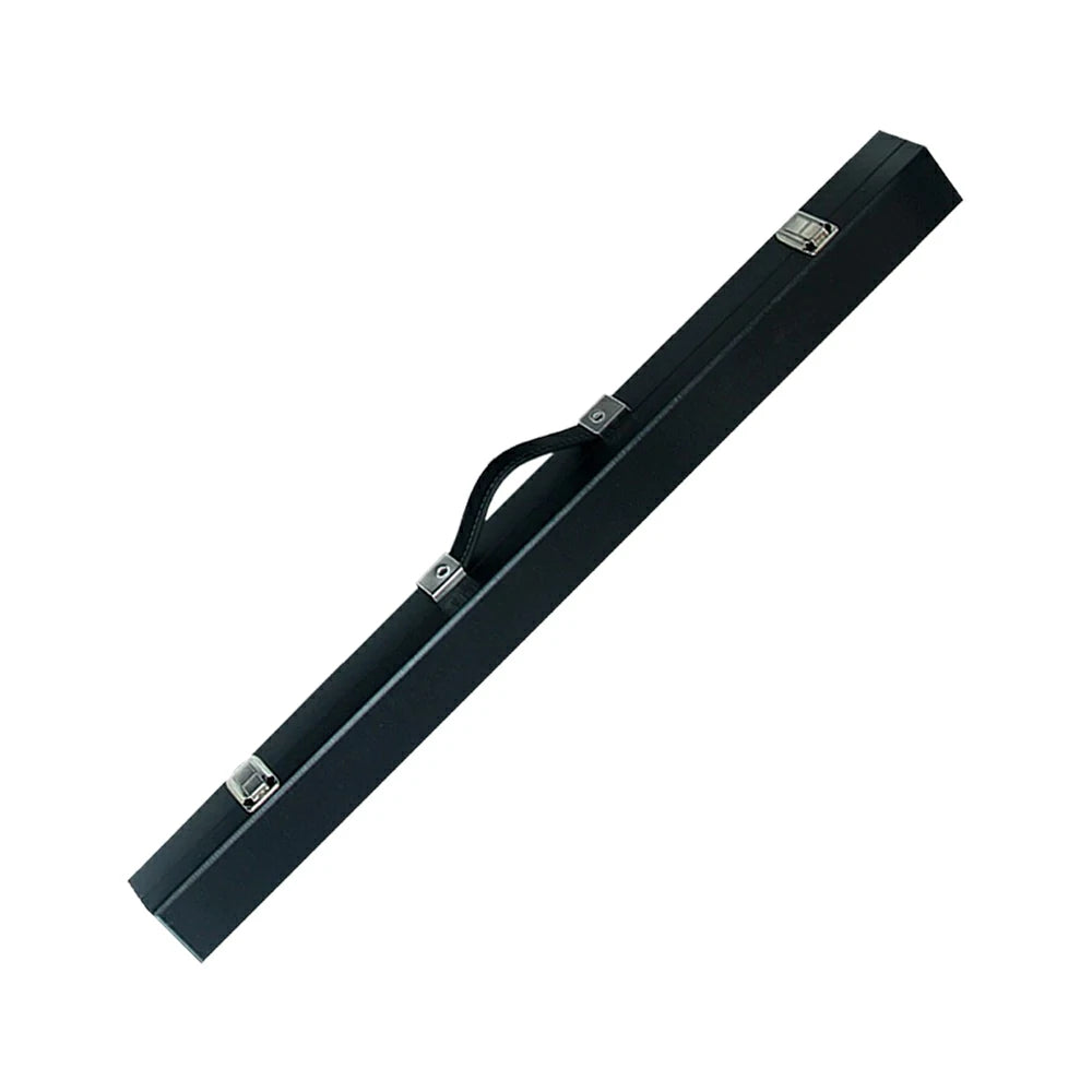 ARIX 2-Piece Cue Case 32", Hard Shell with Soft Padded Lining, Metal Clasps and Carry Handle - Black