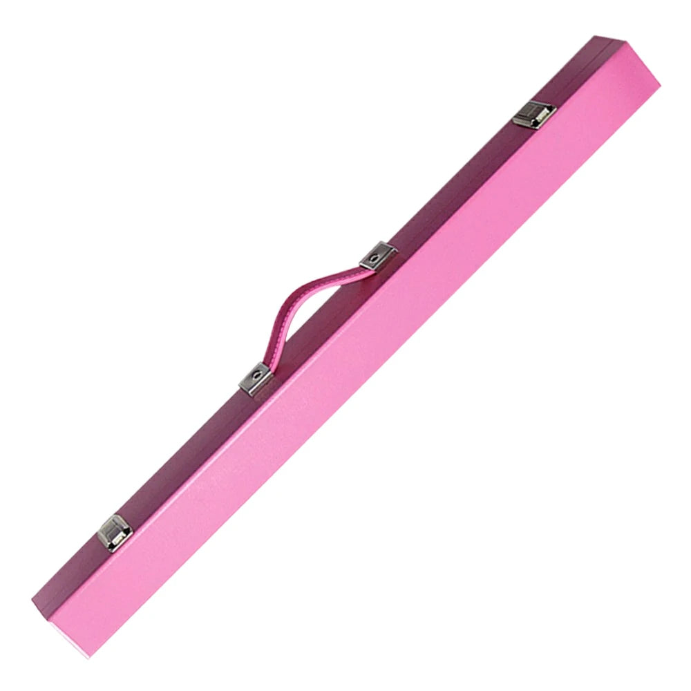 ARIX 2-Piece Cue Case 32", Hard Shell with Soft Padded Lining, Metal Clasps and Carry Handle - Pink