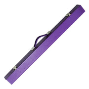 ARIX 2-Piece Cue Case 32", Hard Shell with Soft Padded Lining, Metal Clasps and Carry Handle - Purple
