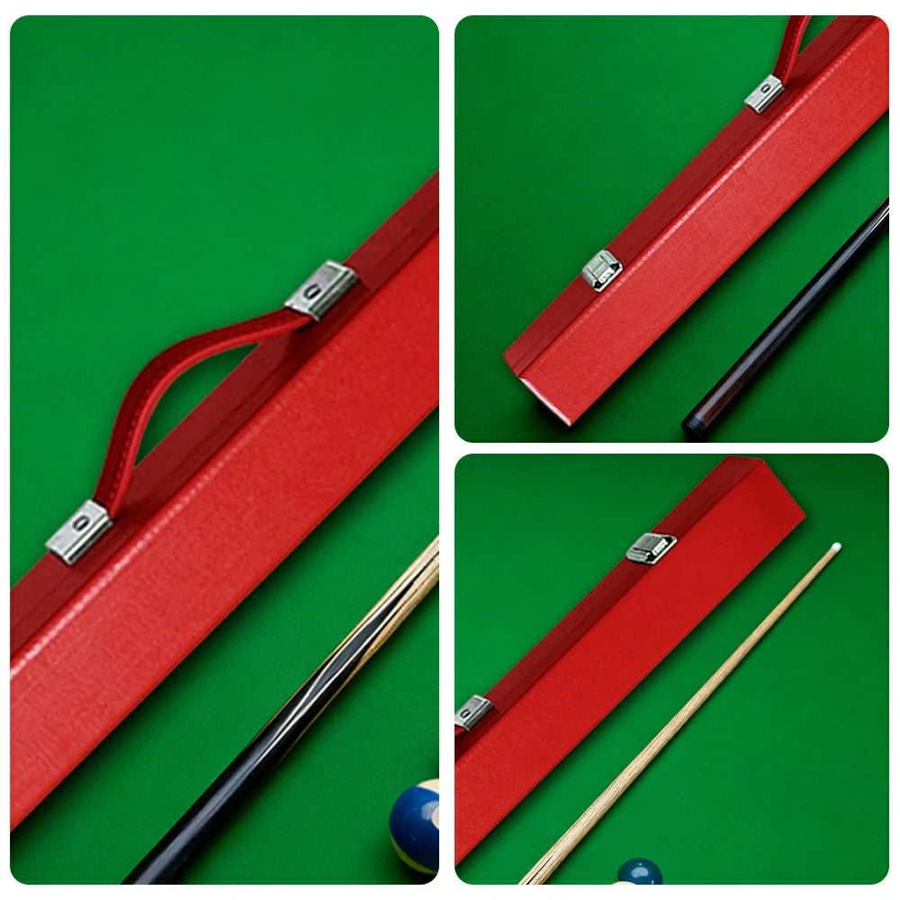 ARIX 2-Piece Cue Case 32", Hard Shell with Soft Padded Lining, Metal Clasps and Carry Handle - Red