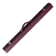 ARIX 2-Piece Cue Case 32", Hard Shell with Soft Padded Lining, Metal Clasps and Carry Handle - Burgundy