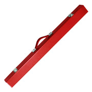 ARIX 2-Piece Cue Case 32", Hard Shell with Soft Padded Lining, Metal Clasps and Carry Handle - Red