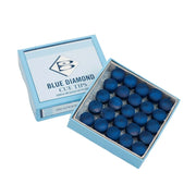 ARIX Blue Diamond 50-Pack Leather Cue Tips, 9/10/11mm Chalk-Infused Precision Performance