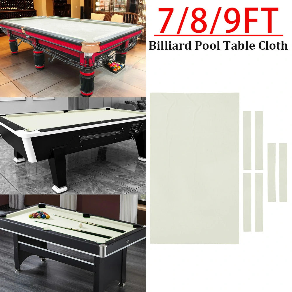 ARIX 7/8/9FT Billiard Table Cloth - High-Density Wool Blend, Anti-Pilling Durable Fabric for Smooth & Accurate Play - Apple Green