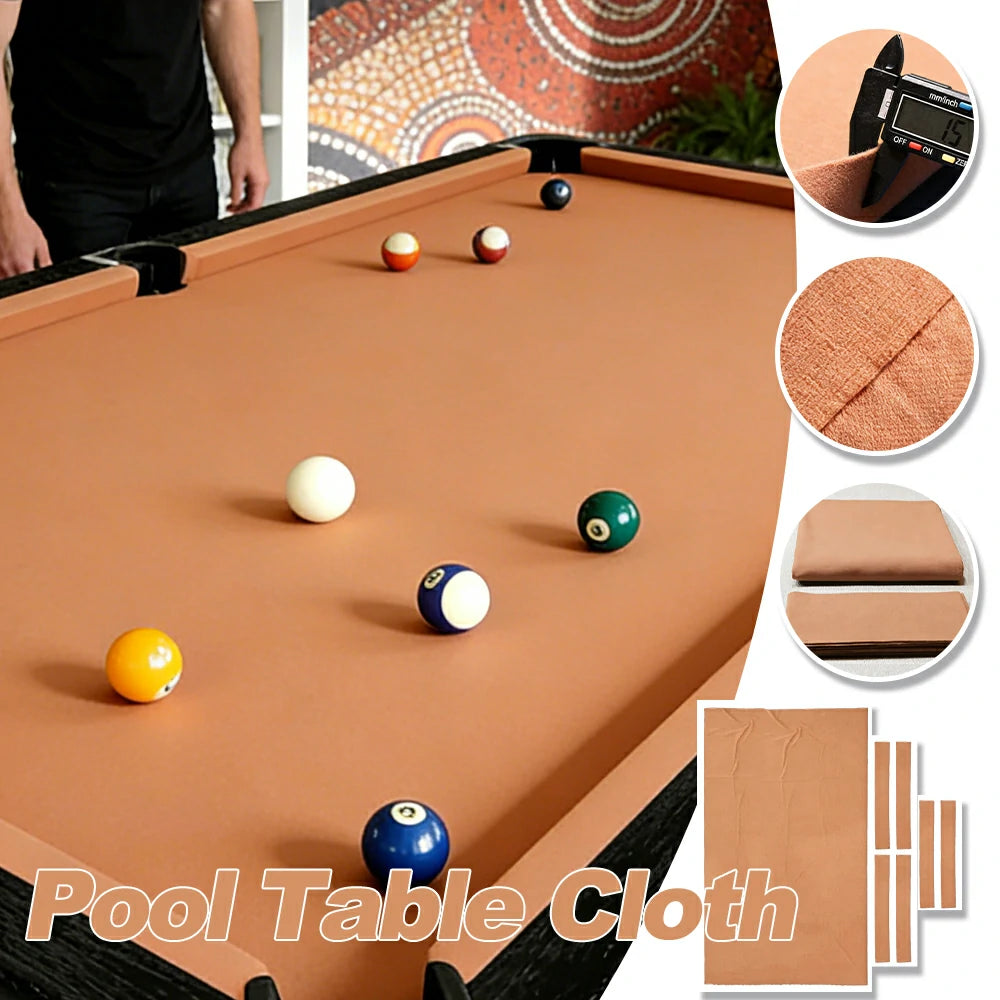 ARIX 7/8/9FT Billiard Table Cloth - High-Density Wool Blend, Anti-Pilling Durable Fabric for Smooth & Accurate Play - Apricot