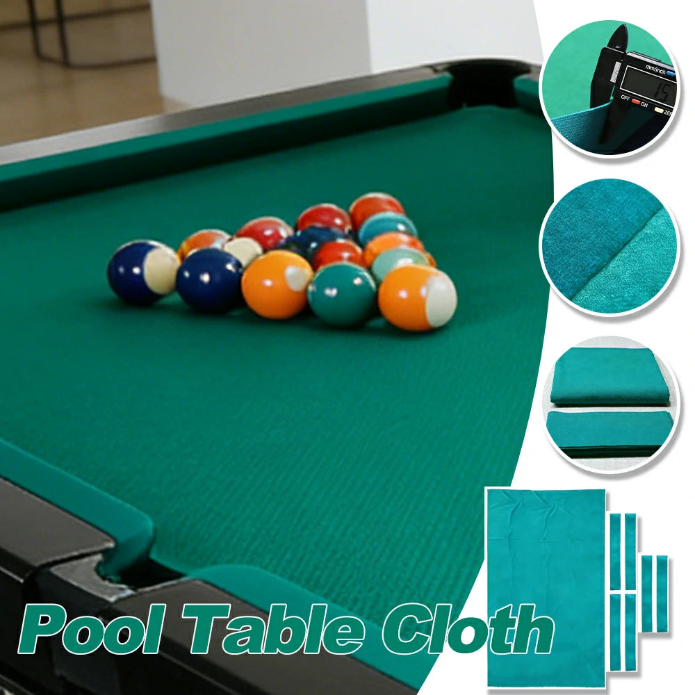 ARIX 7/8/9FT Billiard Table Cloth - High-Density Wool Blend, Anti-Pilling Durable Fabric for Smooth & Accurate Play - Aqua Teal