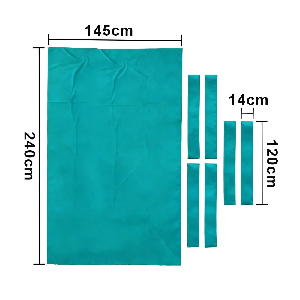 ARIX 7/8/9FT Billiard Table Cloth - High-Density Wool Blend, Anti-Pilling Durable Fabric for Smooth & Accurate Play - Aqua Teal