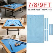 ARIX 7/8/9FT Billiard Table Cloth - High-Density Wool Blend, Anti-Pilling Durable Fabric for Smooth & Accurate Play - Baby Blue