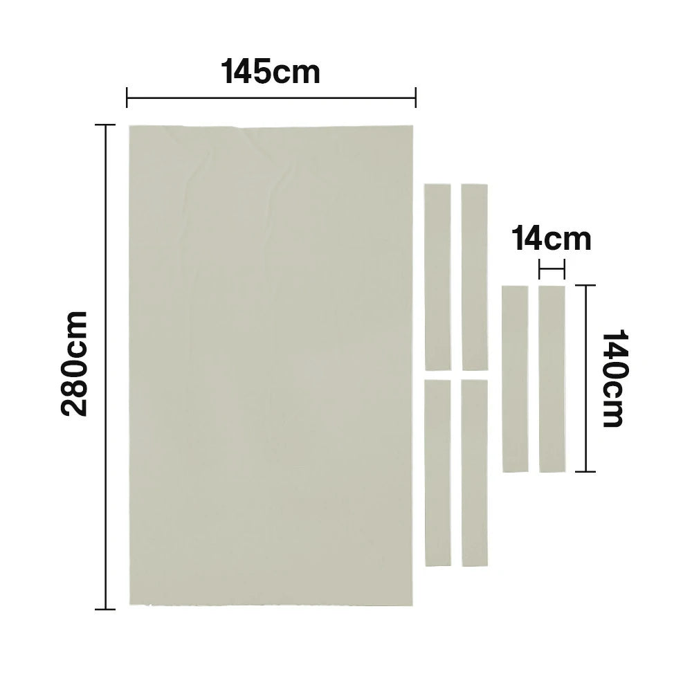 ARIX 7/8/9FT Billiard Table Cloth - High-Density Wool Blend, Anti-Pilling Durable Fabric for Smooth & Accurate Play - Beige & White