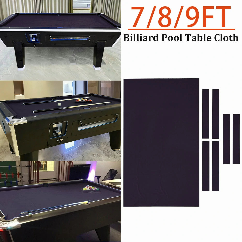 ARIX 7/8/9FT Billiard Table Cloth - High-Density Wool Blend, Anti-Pilling Durable Fabric for Smooth & Accurate Play - Burgundy
