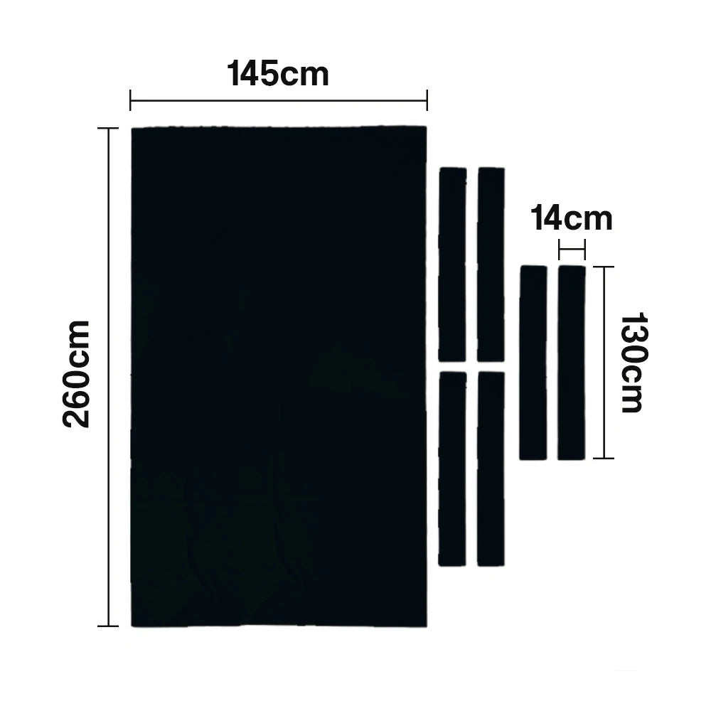 ARIX 7/8/9FT Billiard Table Cloth - High-Density Wool Blend, Anti-Pilling Durable Fabric for Smooth & Accurate Play - Black