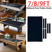 ARIX 7/8/9FT Billiard Table Cloth - High-Density Wool Blend, Anti-Pilling Durable Fabric for Smooth & Accurate Play - Black