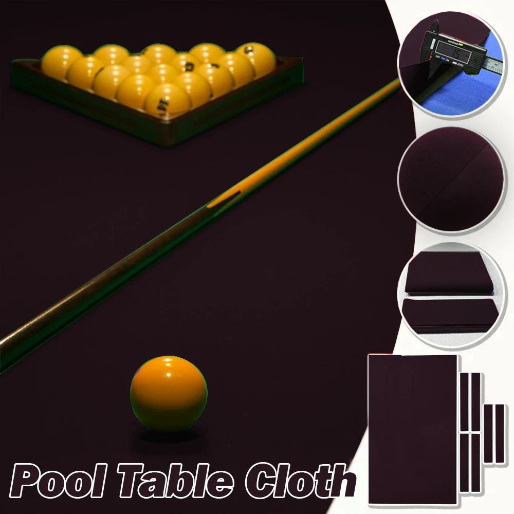 ARIX 7/8/9FT Billiard Table Cloth - High-Density Wool Blend, Anti-Pilling Durable Fabric for Smooth & Accurate Play - Brick Red